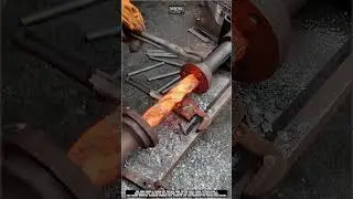 Twisting hot iron bar for decorative shaping efficient forging worktool