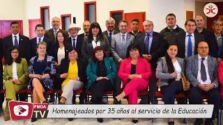 Ceremonia 35 años al Servicio de la Educación