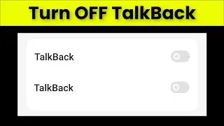 Turn OFF Talk Back Oppo Mobile - Oppo A79 - Oppo A16e