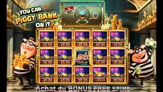 ROUND 2 : Achat du BONUS FREE SPINS sur le jeu Piggy-Bank