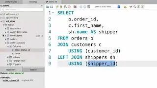 SQL #25 - The USING Clause [By Mosh Hamedani]
