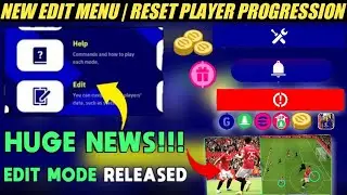 Upcoming New Edit Mode In eFootball 2023 Mobile | Reset Your Player Progression