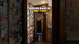 Hidden Bar in a Hot Dog shop! 📍PDT #newyork #newyorkbar #speakeasy #bar