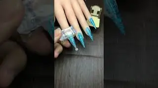 Poly gel nail idea #naildesign