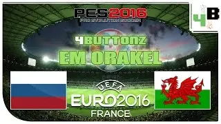 4buttonz EM Orakel [27] Vorrunde Gruppe B - Russland : Wales &diams; PES UEFA Euro 2016 Gameplay