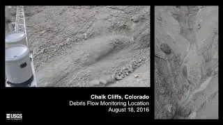Debris flow monitoring at Chalk Cliffs, CO (2016)