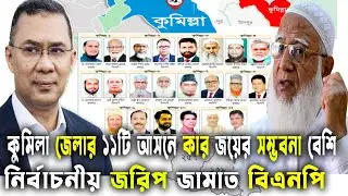 কুমিল্লা জেলার ১১টি আসনে কার জয়ের সম্ভবনা বেশি?জরিপ জামাত-বিএনপিBd Election 2026 GenZ Daily Politics