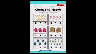 &ldquo;Count and Match! 🧮 Fun Number Activity for Kids | Preschool Learning&rdquo; #numberfun #numbertalks