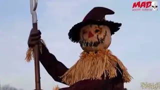 7ft 10in Mack Straw Scarecrow Animated Halloween Prop