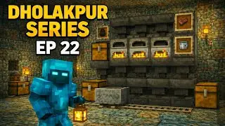 Make a automatically furnace in dholakpur series ep 22 in minecraft #trending #minecraft 