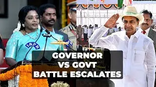 'Farmhouses, new buildings', in Telangana Governor's speech, criticism for KCR who skipped ceremony