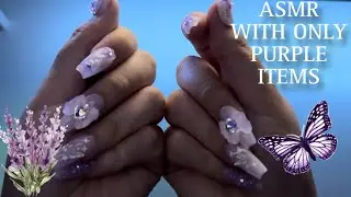 Giving You Tingles With ONLY Purple Items | ASMR