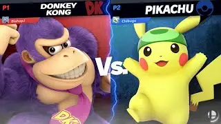 Twitch 3rd yr. Anniversary - Chibuga (Pikachu) Vs BishopJ (Donkey Kong) | Smash Ultimate (Best of 5)