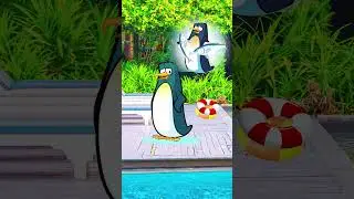 When a Penguin Applies for Lifeguard Duty&hellip;🐧😂#funnyshorts #animation #holidaylaughs#PenguinAdventures