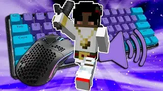Custom Keyboard + Mouse ASMR Sounds (Handcam) | Hypixel Bedwars