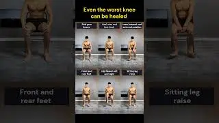 Fix Bad Knees Naturally | Knee Pain Relief Exercises at Home #shorts #short #kneepain