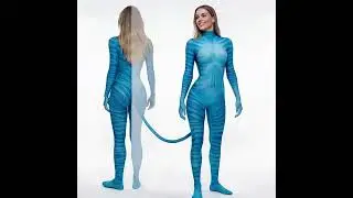 Avatar 2 The Way of Water Neytiri Cosplay Costume 3D Print Jumpsuit With Tail Takerlama #Takerlama