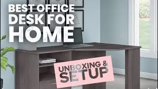 Office desk for home - Unboxing and Setup | Bush furniture cabot | very Spacious and Strong