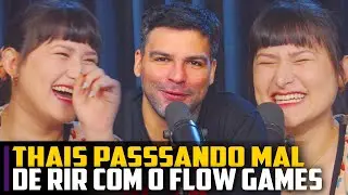 Thais CHORANDO DE RIR no programa do Flow Games