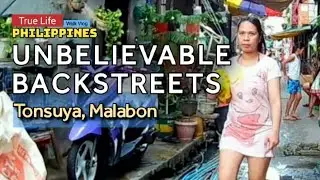 UNBELIEVABLE BACKSTREETS &brvbar; Walk Vlog - Tonsuya, Malabon &brvbar; Real Life Philippines