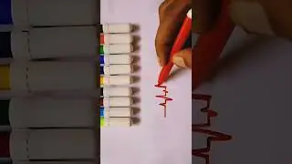 How to draw heart line ❣️❤️❣️special drawing 😁😁,#youtubeshorts#shortvideo!