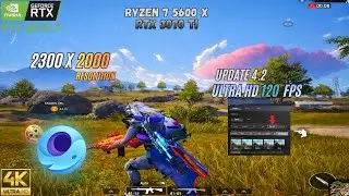 LASER SPRAYS 🔥2300x2000 - PUBG MOBILE FPS TEST ON RYZEN 7 5800X+RTX 3070TI 💀