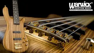 Warwick Custom Shop Masterbuilt - Streamer Stage II - Zebrano Top -Swamp Ash Back #16-3300