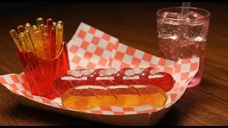 【ASMR】ガラスのホットドック🌭｜Glass Hot Dog