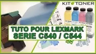 Instructions pour la recharge toner compatible - Lexmark s&eacute;rie C540 / C544