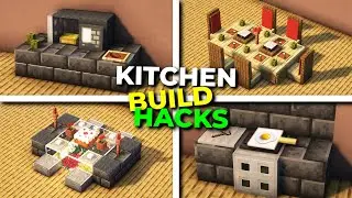 MINECRAFT 12+ Best Kitchen Build Designs(TUTORIAL)
