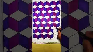 The Most Satisfying Geometric Shapes Coloring ASMR#asmr #colorwithme #shorts