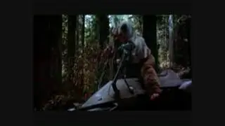 An Ewok on a Speeder Bike (Extended Scene)