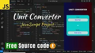 Unit Converter project | JavaScript Project Unit Converter  Real Life Example #javascriptprojects