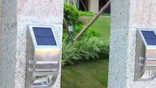 Stainless Steel Solar Motion Sensor Lights Outdoor Decorative Solar Powered Security Lights