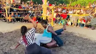African WWE EPIC SHOWDOWN: Zampi vs Eddy Monster  | SGW MUDMANIA 2025 | Mixed-Gender Wrestling
