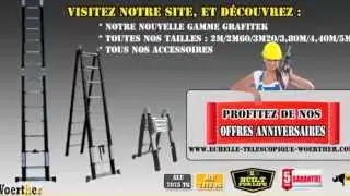 nouvelles gamme d'&eacute;chelles-escabeaux t&eacute;lescopiques Woerther