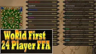 Warcraft 3 — ПЕРВЫЙ В МИРЕ FFA на 24 игрока