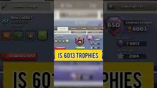 Finally Reached 6000 trophies in Legend League #clashofclans #shorts #shortvideo #coc #viral