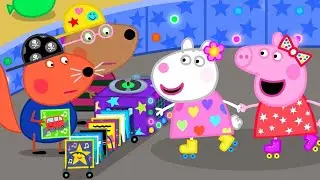 Peppa Pig Goes To The Roller Disco 🐽 Peppa Pig Kids Videos |