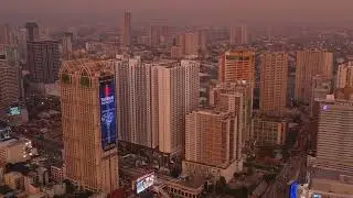 Manila At Night, Philippines, Manila Philippines,  Ultra HD Drone Film