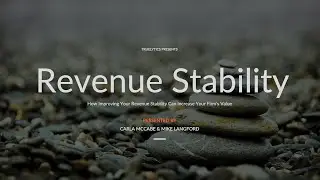 How Improving Your Revenue Stability Can Increase Your Firm's Value