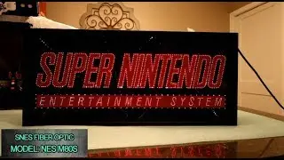 Super Nintendo (SNES) Fiber Optic NES M80S Retail Sign