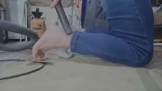White socks and vacuum cleaner 