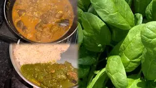 Simple nepali style palak mutton❤️||spinach mutton|| cooking vlog