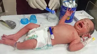 Hungry Little Newborn Baby | Skin Care Routine, Feeding Support & Physio