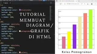 TUTORIAL CARA MEMBUAT DIAGRAM BAR/GRAFIK DI HTML CSS #csstutorial #htmltutorial #css #html