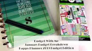 Budget With Me | January Budget Breakdown | Happy Planner | My Journey to Financial Fierceness
