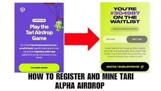 How to register and mine Tari Alpha airdrop on mobile