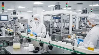 Luxury Skincare Manufacturing Process Using Advanced Technology and Natural Ingredients