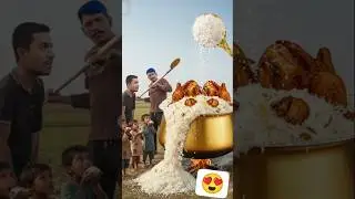 gold rice with poor child #chicken #machine #shortvideo #food #ytshorts #chickensajji #danishorts5